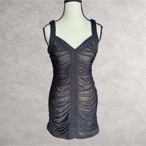 Eye Candy Black Mesh Bodycon Dress